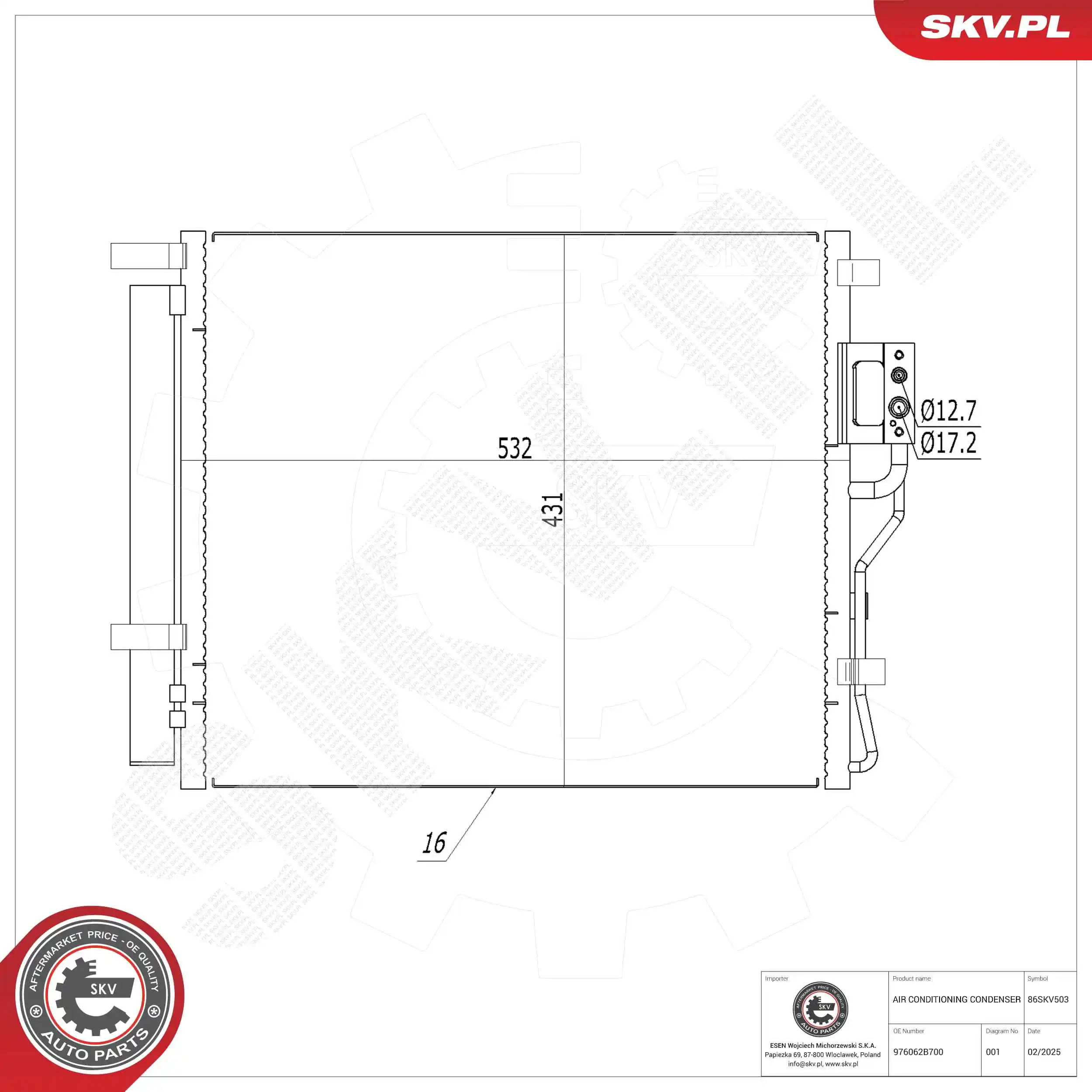 Condenser, air conditioning